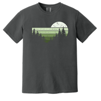 Load image into Gallery viewer, Retro Full Moon Graphic T-Shirt - Vintage Inspired Camping Apparel