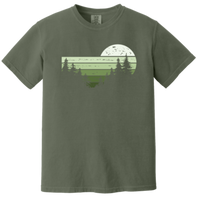Load image into Gallery viewer, Retro Full Moon Graphic T-Shirt - Vintage Inspired Camping Apparel