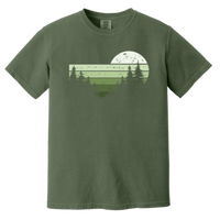 Load image into Gallery viewer, Retro Full Moon Graphic T-Shirt - Vintage Inspired Camping Apparel